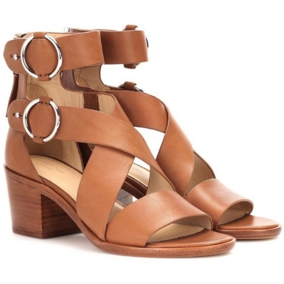 rag & bone Shoes - Rag & Bone Mari Leather Block Heel Dress Sandals in Tan…